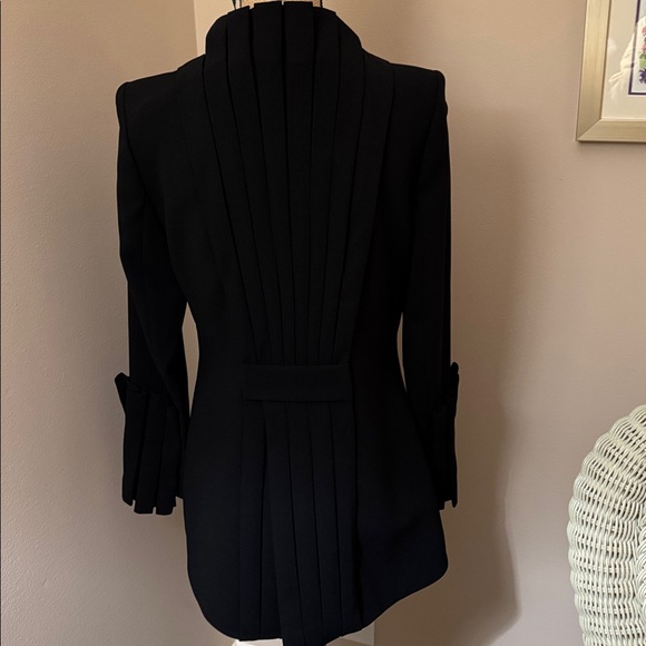 Anne Fontaine Black Pleated Blazer - Picture 6 of 12